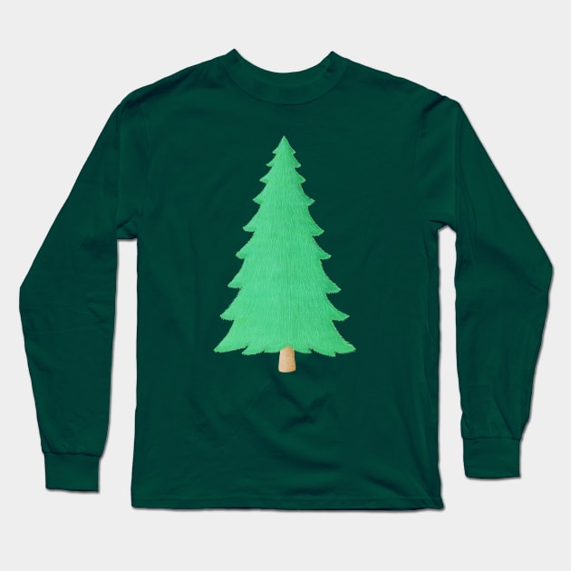 Christmas tree green Long Sleeve T-Shirt by PallKris